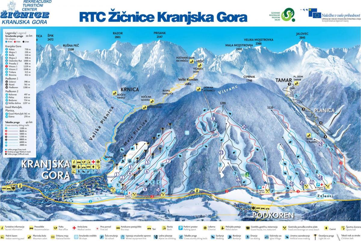 지도의 슬로베니아스키 리조트