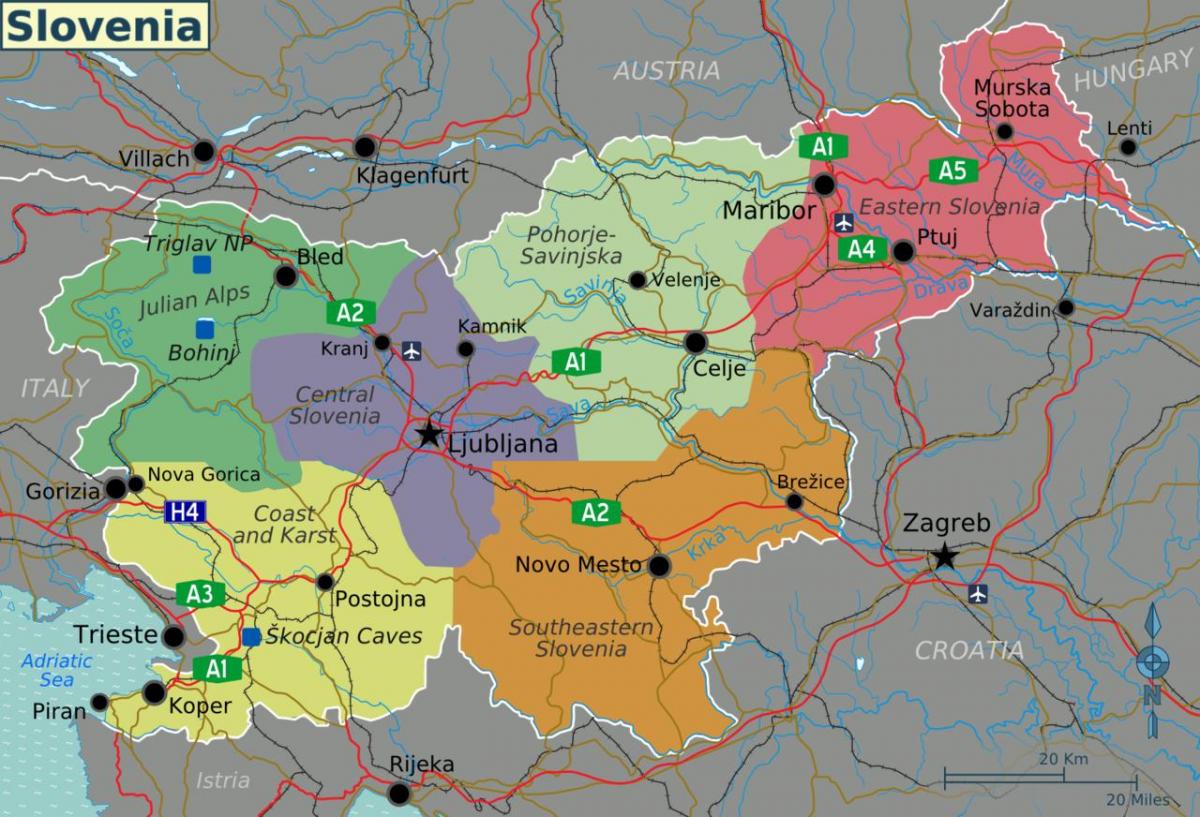 슬로베니아가 국가 지도