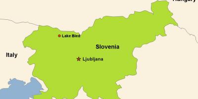 지도 류블랴나의 슬로베니아